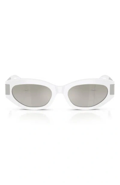 Versace 54mm Cat Eye Sunglasses In White