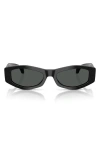 Versace 54mm Irregular Sunglasses In Black