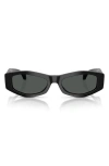 Versace 54mm Irregular Sunglasses In Black