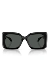 Versace 54mm Irregular Sunglasses In Black