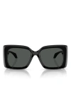 Versace Eyewear Butterfly Frame Sunglasses In Black