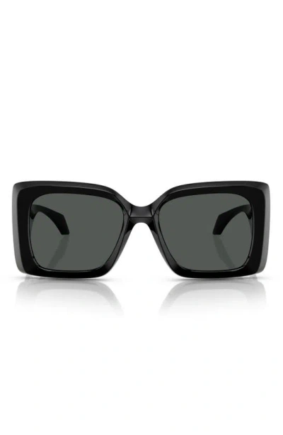 Versace 54mm Irregular Sunglasses In Black