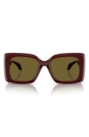 Versace 54mm Irregular Sunglasses In Dark Ruby