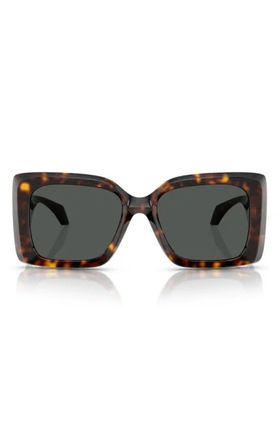 Versace 54mm Irregular Sunglasses In Havana