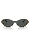 Versace 54mm Oval Sunglasses In Havana