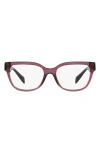 Versace 54mm Pillow Optical Glasses In Pink
