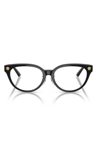 Versace 54mm Pillow Optical Glasses In Black