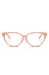 Versace 54mm Pillow Optical Glasses In Opal Pink