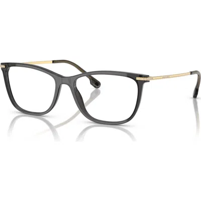 Versace 54mm Rectangle Optical Glasses In Gray