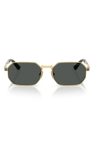 Versace Greca Flow Lunettes De Soleil In Green