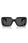 Versace Medusa Square Plastic Sunglasses In Black