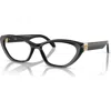 Versace 55mm Cat Eye Optical Glasses In Black