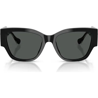 Versace Medusa Focus Lunettes De Soleil Ail-de-chat In Black