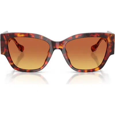 Versace 0ve4509u Oversized Square Tortoiseshell Sunglasses In Brown