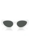 Versace 55mm Cat Eye Sunglasses In White