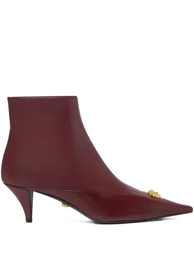 Versace Spitze La Medusa Stiefel 55mm In Red