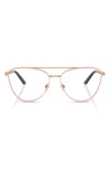 Versace 55mm Metal Cateye Optical Glasses In Rose Gold