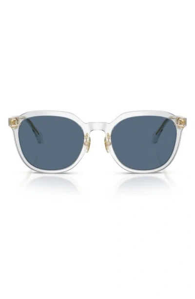 Versace 55mm Phantos Sunglasses In Transparent Grey