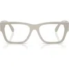 Versace 53mm Pillow Optical Glasses In Grey