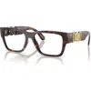 Versace 55mm Pillow Optical Glasses In Havana