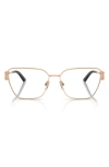 Versace 55mm Pillow Optical Glasses In Rose Gold