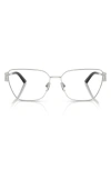 Versace 55mm Pillow Optical Glasses In Silver