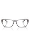 Versace Geometrically Framed Flat Mirror In Grey