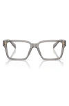 Versace 55mm Rectangular Optical Glasses In Gray