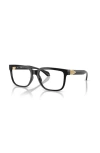 Versace 55mm Square Optical Glasses In Black