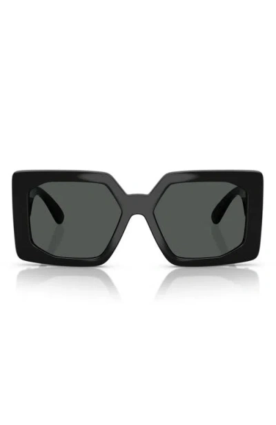 Versace 55mm Square Sunglasses In Black