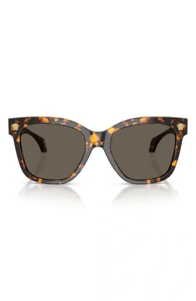 Versace 0ve4511 Oversized Tortoiseshell Frame Sunglasses In Brown