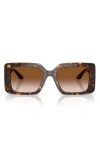 Versace 55mm Square Sunglasses In Brown