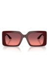 Versace 55mm Square Sunglasses In Brown