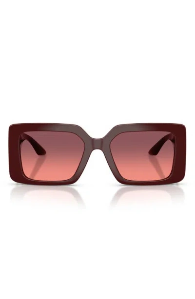 Versace 55mm Square Sunglasses In Brown