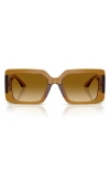 Versace 55mm Square Sunglasses In Brown