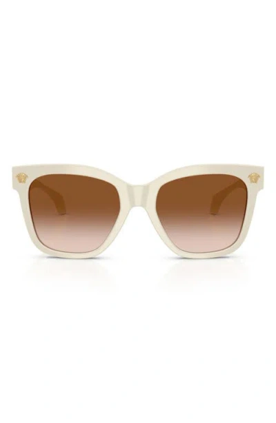 Versace 55mm Square Sunglasses In Neutral