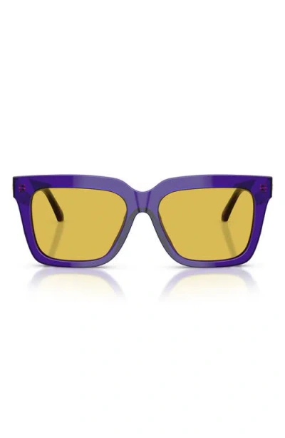 Versace 55mm Square Sunglasses In Yellow