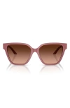 Versace 56mm Gradient Butterfly Sunglasses In Ruby