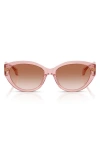 Versace 56mm Gradient Oval Sunglasses
