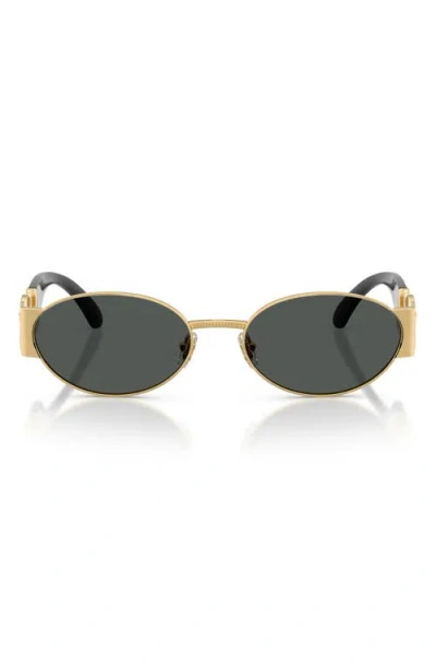 Versace 56mm Oval Sunglasses In Neutral