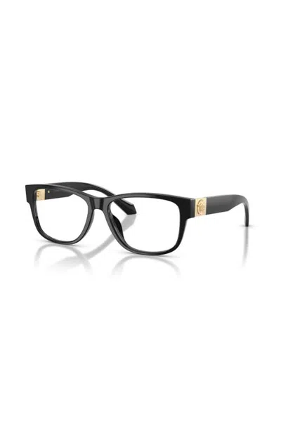 Versace 56mm Rectangle Optical Glasses In Animal Print