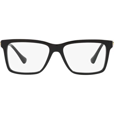 Versace 56mm Rectangular Optical Glasses In Gold