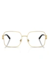 Versace 56mm Square Optical Glasses In Gold