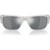 Versace Sonnenbrille Mit Eckigem Gestell In Gray