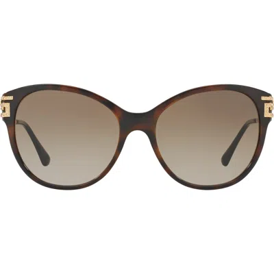 Versace 57mm Gradient Cat Eye Sunglasses In Pattern