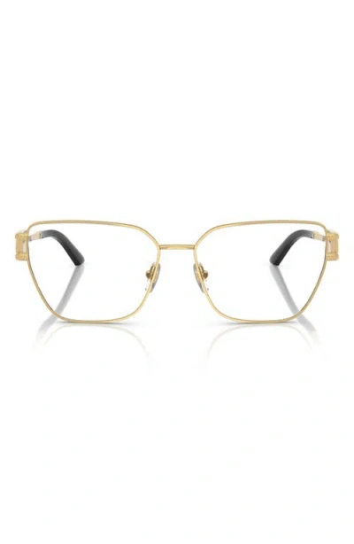 Versace 57mm Pillow Optical Glasses In Gold