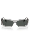 Versace 57mm Pillow Sunglasses In Grigio Transparent