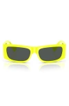Versace 57mm Pillow Sunglasses In Yellow