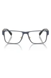 Versace 57mm Rectangular Optical Glasses In Blue
