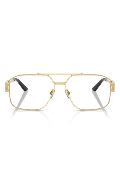 Versace 57mm Square Optical Glasses In Multi